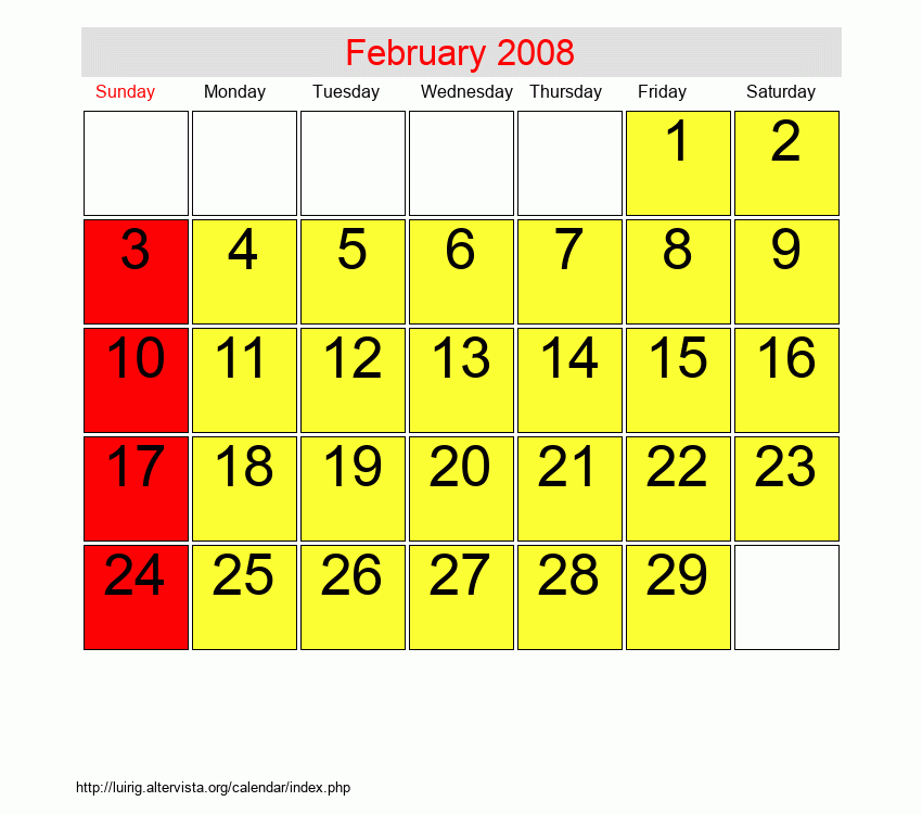 February 2008 Roman Catholic Saints Calendar