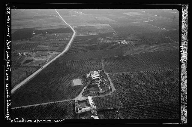 Air views of Palestine. Air route over Cana of Galilee, Nazar...