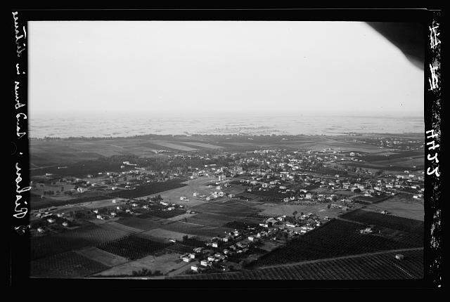 Air views of Palestine. Air route over Cana of Galilee, Nazar...