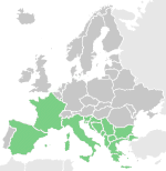 Distribution in Europe of
Carlina lanata,
Carlina lanosa,
Woolly Carline Thistle