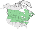 Distributional map for Artemisia absinthium L.