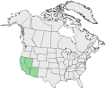 Distributional map for Astragalus agninus Jeps.