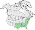 Distributional map for Carduus smallii (Britton) H.E. Ahles