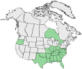 Distributional map for Crepis pulchra L.