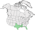 Distributional map for Dioscorea bulbifera L.