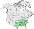 Distributional map for Agave tigrina (Engelm.) Cory