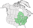 Distributional map for Anychia canadensis (L.) Britton, Sterns & Poggenb.