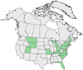 Distributional map for Phaseolus vulgaris L.