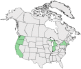 Distributional map for Saponaria ocymoides L.