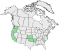 Distributional map for Veronica triphyllos L.
