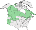 Distributional map for Valeriana dioica L.
